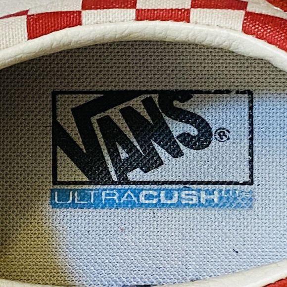 Vans Ultra Cush Racing Red Checkerboard Skate Shoes Unisex Men’s 8/Women’s 9.5 - Picture 7 of 8